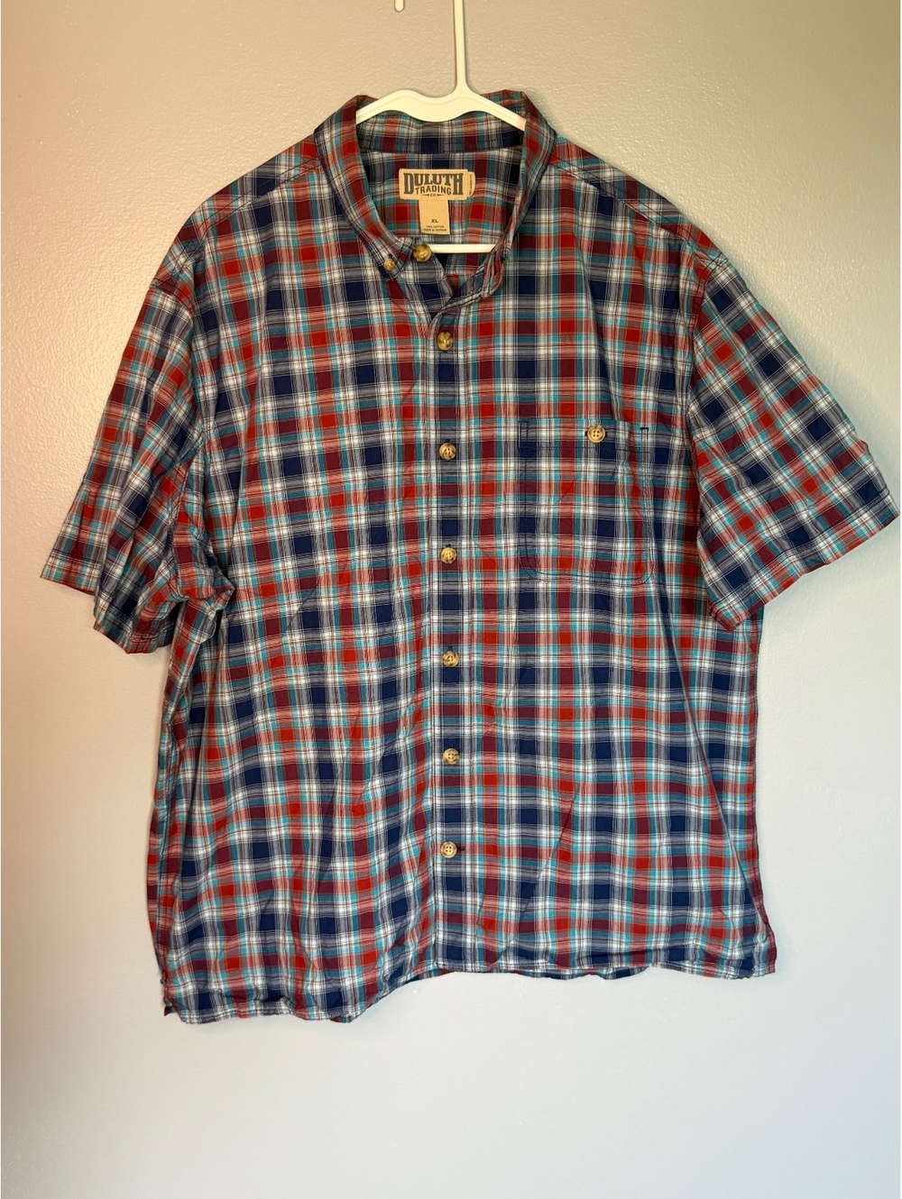 Duluth Trading Co. Men's XL Button-Up Plaid Shirt